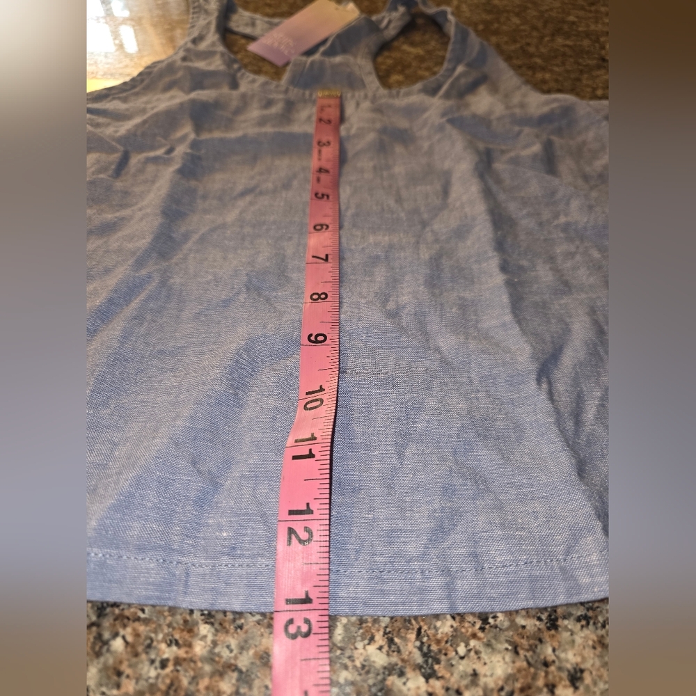 Stars Above Linen & Rayon Razorback Tank Top - Picture 8 of 8